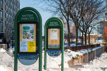 Entrance to Battery Park Parking