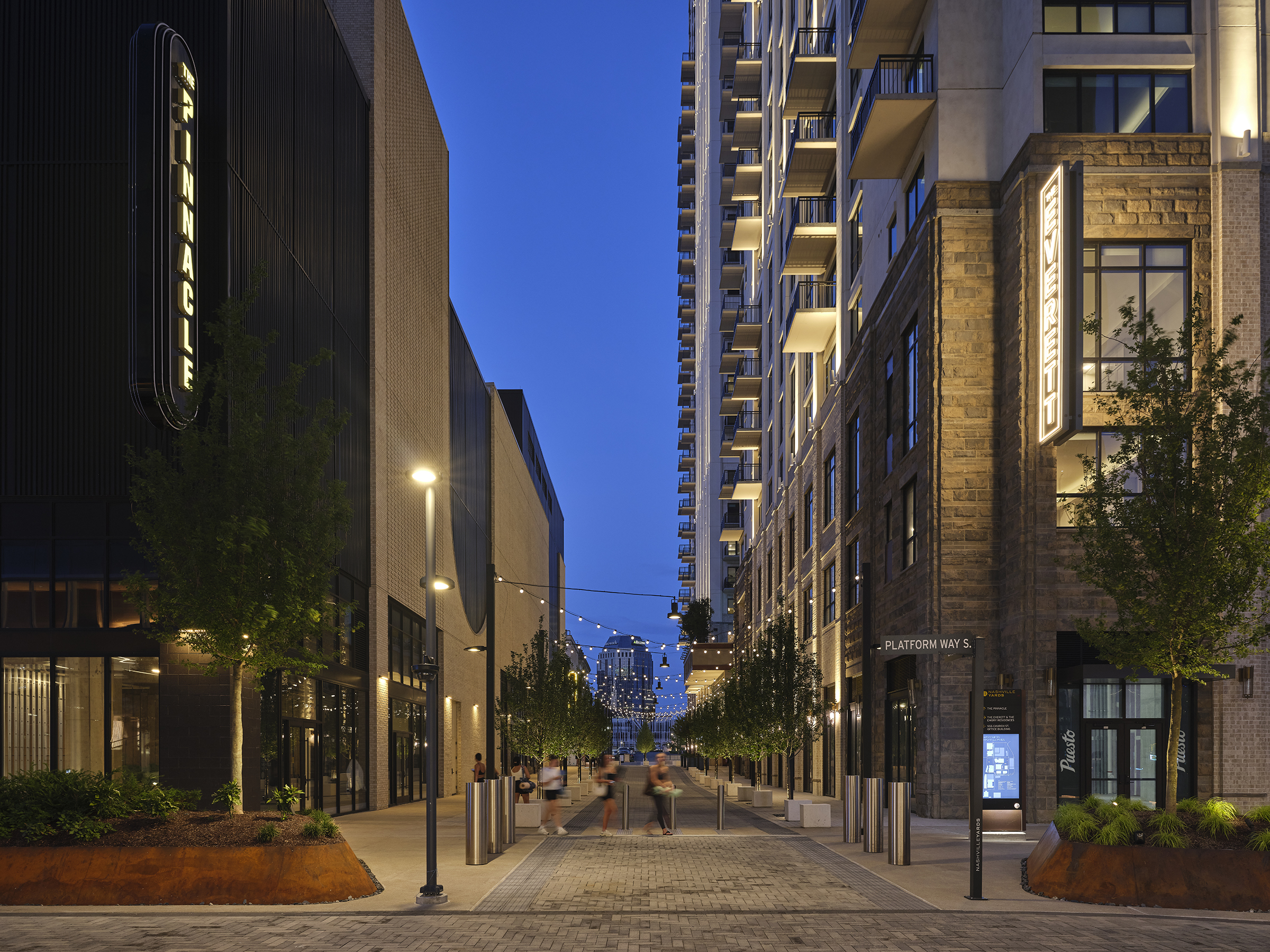 Entrance to Nashville Yards Parking