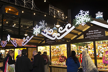 Entrance to Parking for Christkindlmarket Wrigleyville