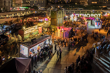Entrance to Parking for Nuit Blanche Toronto